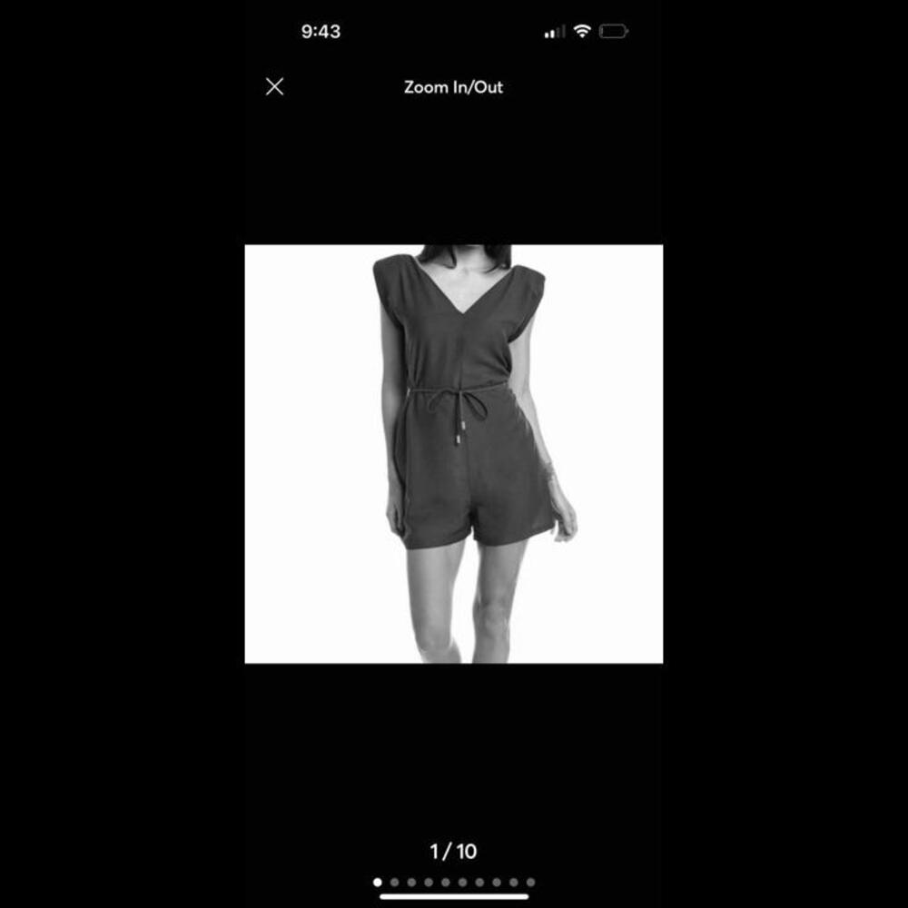 Bishop + Young black shorts romper NWT size medium